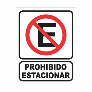 Cartel Prohibido Estacionar