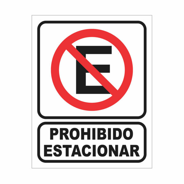 Cartel Prohibido Estacionar