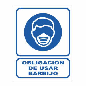 Cartel Obligación de Usar Barbijo