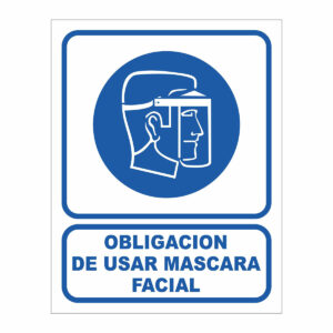 Cartel Obligación de Usar Mascara Facial