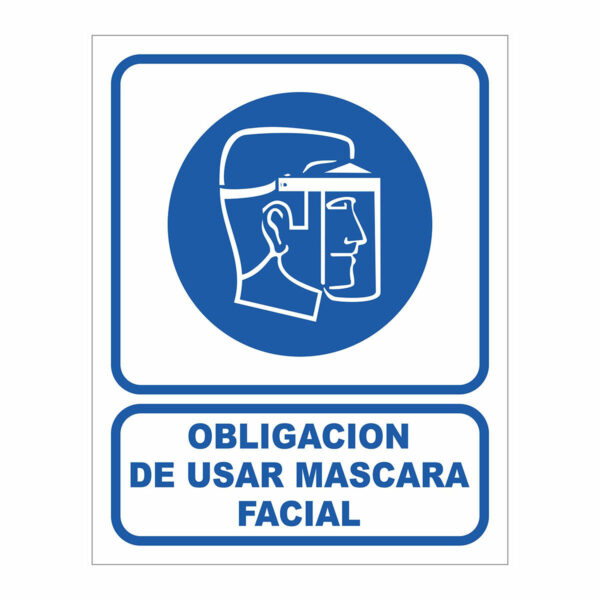 Cartel Obligación de Usar Mascara Facial