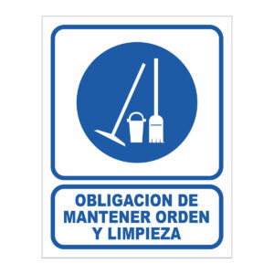 Cartel Obligación de Mantener Orden y Limpieza