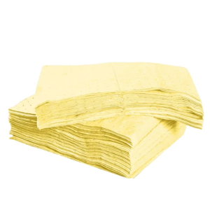 PAÑO ABSORBENTE LIVIANO PARA LÍQUIDOS AGRESIVOS - LÍNEA QUÍMICOS UNIVERSAL HAZMAT - PACK X 100 Unidades ECOWAY