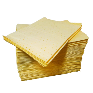 PAÑO ABOSRBENTE UNIVERSAL HAZMAT PARA LÍQUIDOS AGRESIVOS - LÍNEA QUÍMICOS - PACK X 100 Unidades ECOWAY