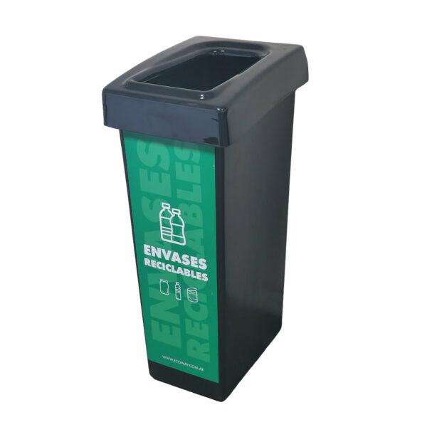 Contenedor de 60 Litros con Tapa Rectangular