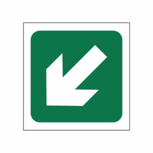 Cartel Flecha a la Izquierda Abajo