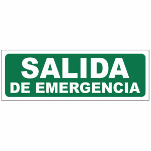 Cartel Salida de Emergencia
