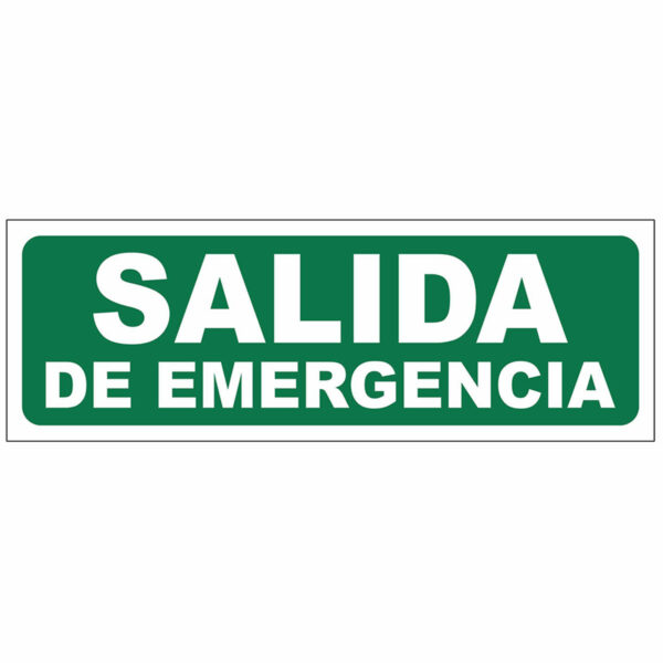 Cartel Salida de Emergencia