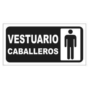 Cartel Vestuario Caballeros