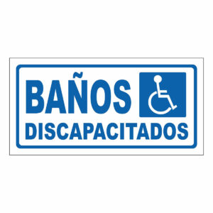 Cartel Baños Discapacitados