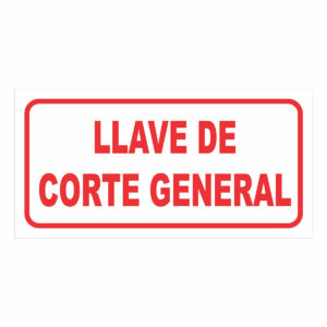 Cartel Llave de Corte General
