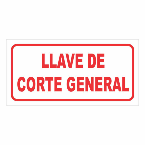 Cartel Llave de Corte General