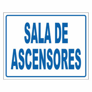 Cartel Sala de Ascensores