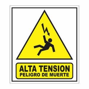 Cartel Alta Tensi?n Peligro de Muerte