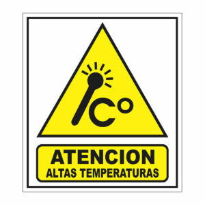 Cartel Atención Altas Temperaturas
