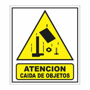 Cartel Atención Ca?da de Objetos