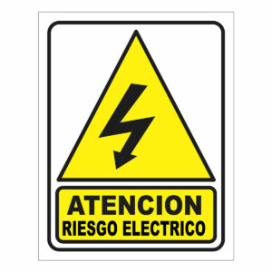 Cartel Atención Riesgo El?ctrico