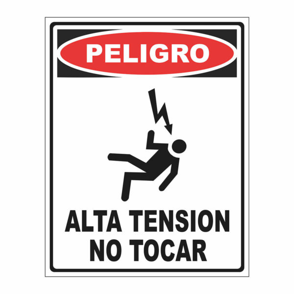 Cartel Peligro Alta Tension