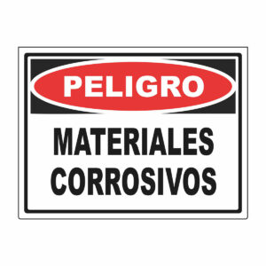 Cartel Materiales Corrosivos