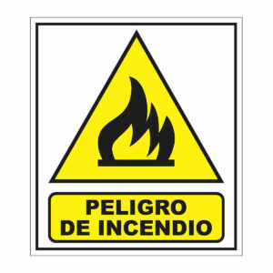 Cartel Peligro de Incendio