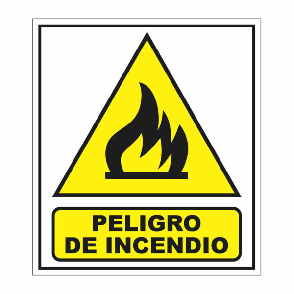 Cartel Peligro de Incendio