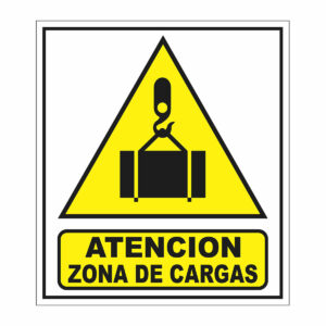 Cartel Atención Zona de Cargas
