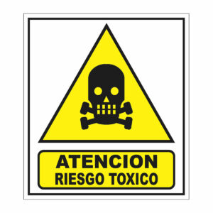 Cartel Atención Riesgo T?xico