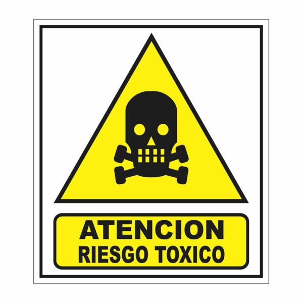 Cartel Atención Riesgo T?xico