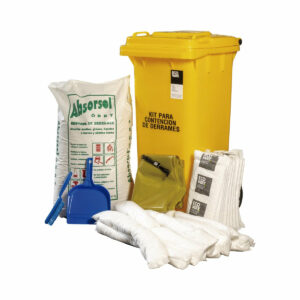 KIT ANTIDERRAME UNIVERSAL EN CONTENEDOR DE 120 LTS ECOWAY