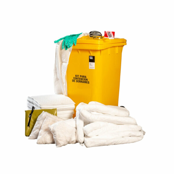 KIT ANTIDERRAME AMBIENTAL SELECTIVO PREMIUM EN CONTENEDOR DE 240 LTS ECOWAY