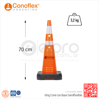 1570LSFB-2RNA-KING_CONE_CON_BASE-SEMIFLEXIBLE-70CM