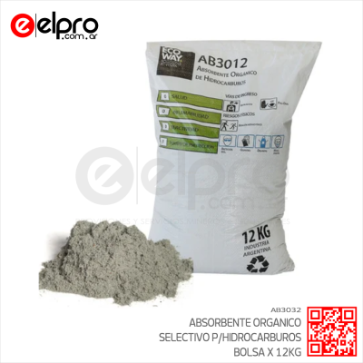 AB3012-ABSORBENTE ORGANICOBOLSAX12KG