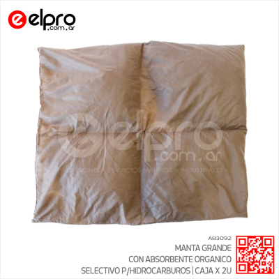 AB3092 - MANTA GRANDE ABSORBENTE ORGANICO - CAJA X 2U