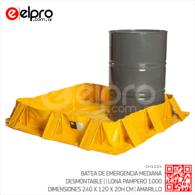 CH1224 - BATEA EMERGENCIA LONA GRANDE DESMONT 240 X 120 X 20 CM-1