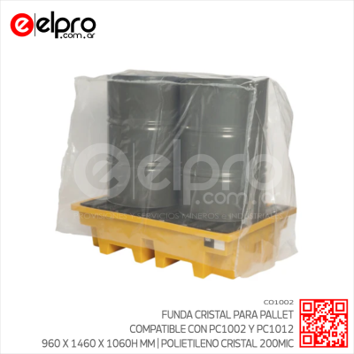CO1002 - FUNDA CRISTAL P-PALLET ANTIDERR PC1002 y PC1012