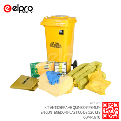 KT0125 - KIT QUIM ANTIDERR PREMIUM CONTENEDOR DE 120 LTS