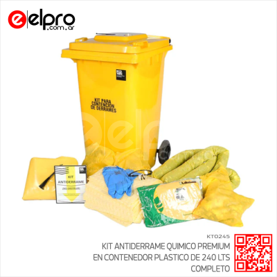 KT0245 - KIT QUIM ANTIDERR PREMIUM CONTENEDOR DE 240 LTS