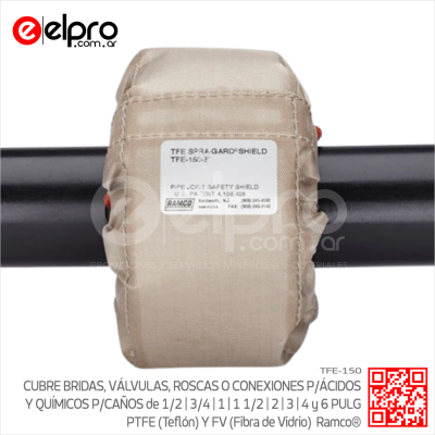 TFE-150-1 - CUBRE BRIDA PTFE Y FV ÁCIDOS Y QUÍMICOS Ramco®-1